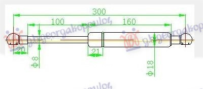 AMORTIZER GEPEK VRATA (300L-420N)