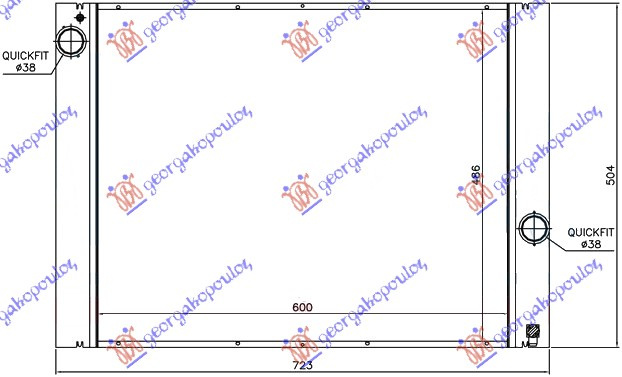 HLADNJAK MOTORA SVI MODELI BENZINSKI RUČNI (620x490) (MAHLE BEHR PREMIUM LINE)