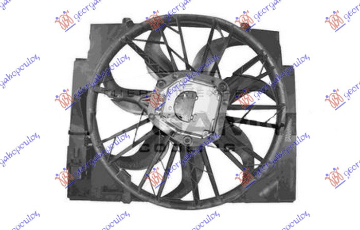 KOMPLET VENTILATORA 2.0-2.5-3.0 DIESEL (500mm) (600W) (3PIN)