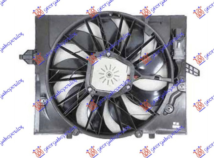 KOMPLET VENTILATORA 3.0-3.6-4.0-4.8 BENZIN (495mm) (3 PIN)