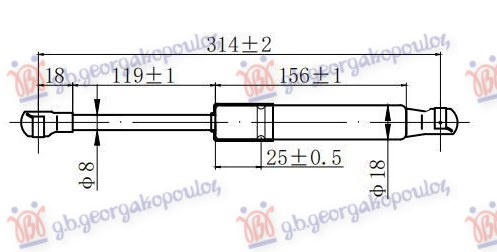 AMORTIZER HAUBE (313L-330N)