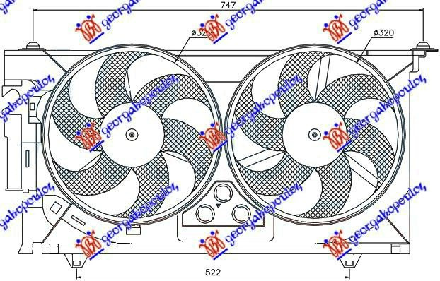 VENTILATOR SET DUPLI + KLIMA BENZ