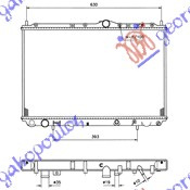 HLADNJAK MOTORA .1.6-1.8-2.0 BENZIN +/-AC (40.2x65.5x16