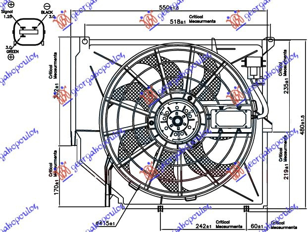 VENTILATOR KOMPLET BENZINSKI (SA UPRAVLJAČKOM JEDINICOM)