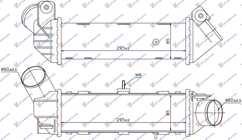 hladnjak intercoolera  1.8T  benzin -1.9TDI dizel (29x-90x85)