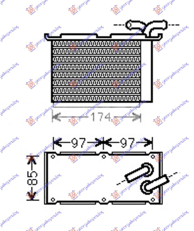 Intercooler 1.4 TSi  benzin (120x200x60)