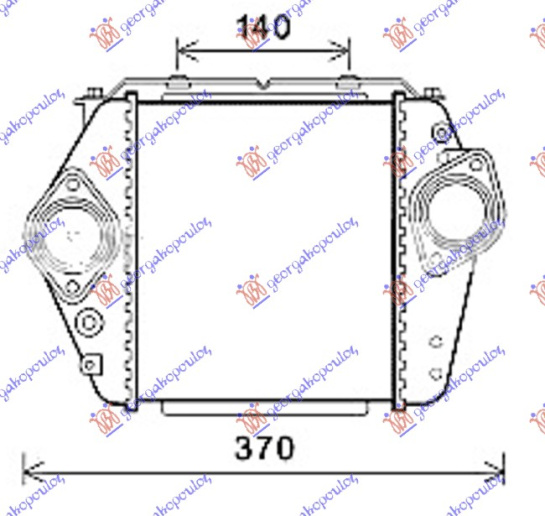 INTERCOOLER 2.0-2.2 DIESEL (200x230x64)