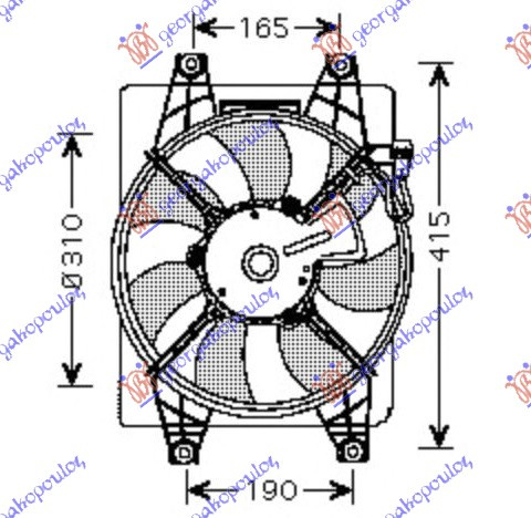 VENTILATOR KLIME KOMPLET (BENZIN/DIZEL) (MAN/AUTO)