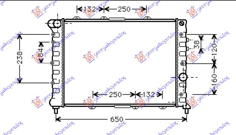 HLADNJAK MOTORA 1.9 JTD 2.4 JTD (58x39.5x24)