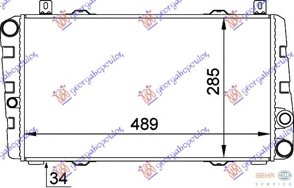 HLADNJAK MOTORA .1.3 +A/C (49x28.5)