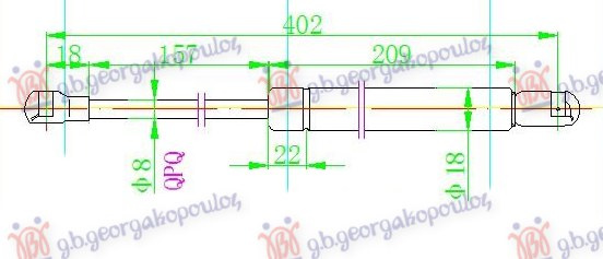 AMORTIZER HAUBE (405L-460N)