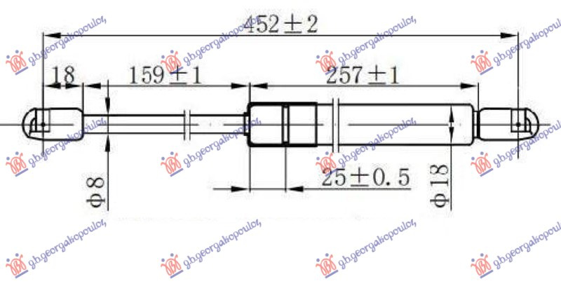 AMORTIZER HAUBE (453L-290N)