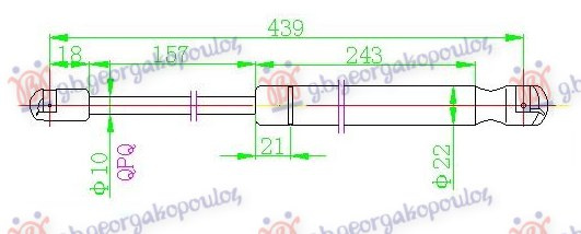 AMORTIZER GEPEK VRATA (440L-550N)