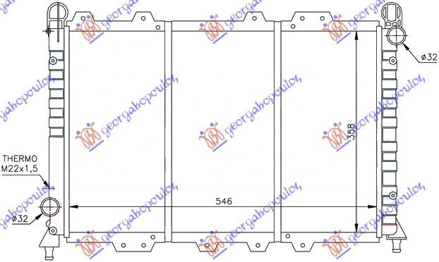 HLADNJAK MOTORA .1.3-1.6 (55X36)BOXER