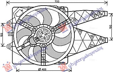 KOMPLET VENTILATORA 1.4cc (DIESEL)