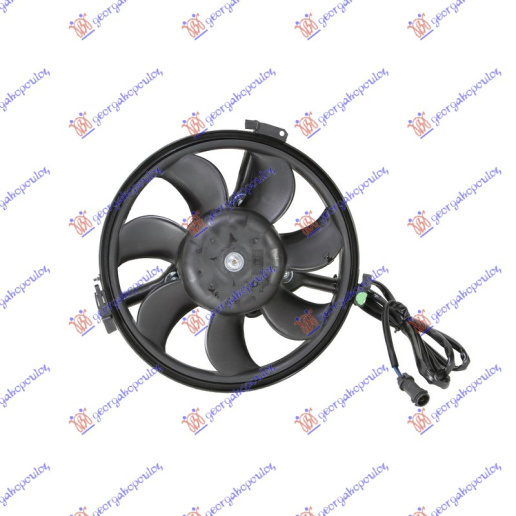 VENTILATOR ZA HLAĐENJE MOTORA (MOTOR+PERAJE+NOSAČ) (280mm) (OKRUGLI KONEKTOR)