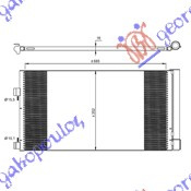 HLADNJAK KLIME A/C PETR-DIESEL (69x35,5x16)