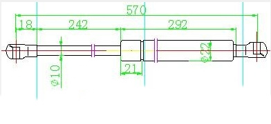 AMORTIZER GEPEK VRATA KARAVAN (570L-530N)