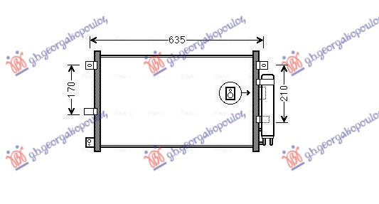 HLADNJAK KLIME 1.8/2.0 BENZIN (55.8x33)