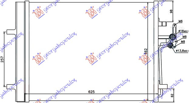 HLADNJAK KLIME PET-DSL (59x47x1,6)