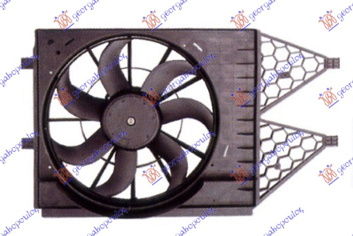 KOMPLET VENTILATORA 1.2 TSI-1.6i 16V/1.2 TDi-1.6TDi