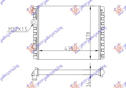 HLADNJAK MOTORA SVI MODELI MAN-AC (43x38)