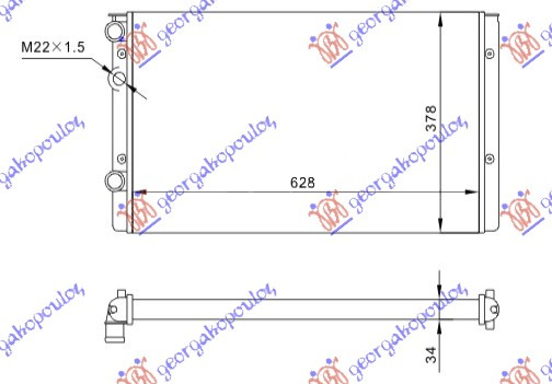 HLADNJAK MOTORA SVI MODELI MAN +AC (63x38)