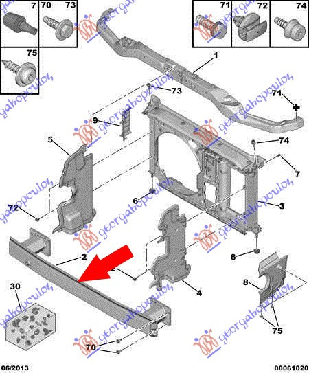 OJAČANJE PREDNJEG BRANIKA ALUMINIJ