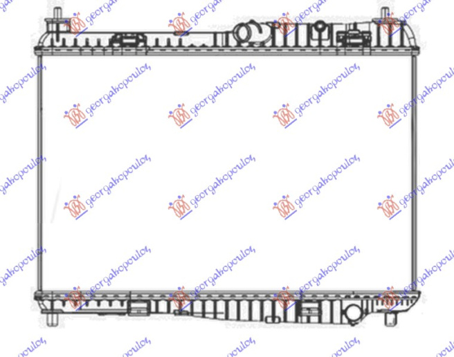 HLADNJAK MOTORA 1.25-1.4-1.6 BENZIN RUČNI +/- A/C (56x35.5) (MAHLE BEHR)