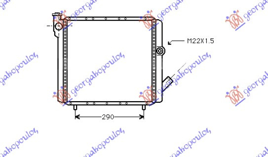 HLADNJAK ZA MOTOR 1.6 DIESEL (39x39)