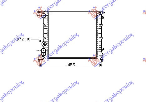 HLADNJAK 1.2i 8V -AC (35x37.8x2.6)