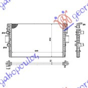 HLADNJAK MOTORA 3.0 TD +/-A/C (65x45x32)