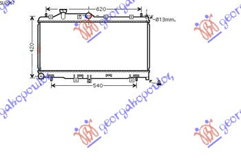 HLADNJAK MOTORA 2.0i-16V TURBO (34x68.5x16)