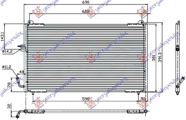 HLADNJAK KLIME 99- PETR/DS (65x38)