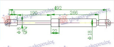 AMORTIZER GEPEK VRATA KARAVAN (500L-530N)