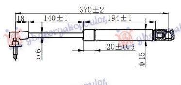 AMORTIZER GEPEK STAKLA (370L-120N)