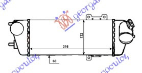 INTERCOOLER 1.6-2.0 CRDi DIESEL (315x127)