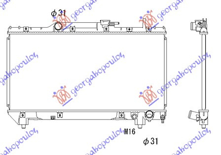 HLADNJAK MOTORA 2.0i 16V GT (32.5x66)