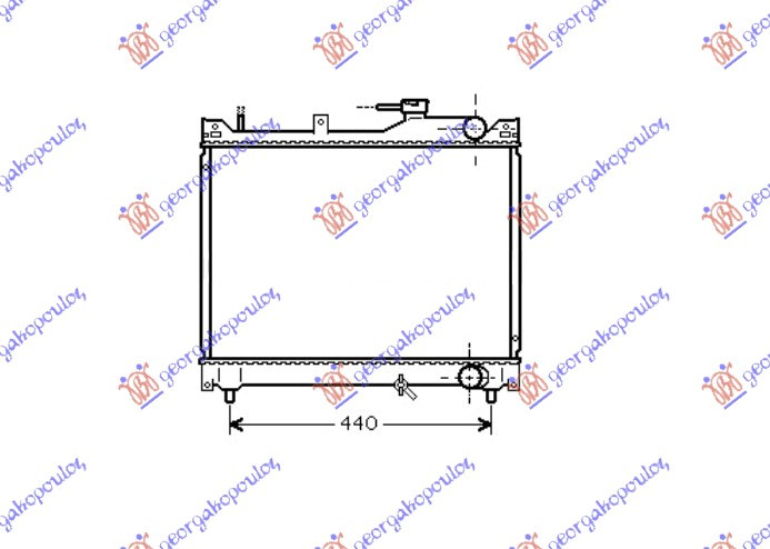 HLADNJAK MOTORA 1.6cc 16V +-/A/C (42.5x52.5) (KOYO)