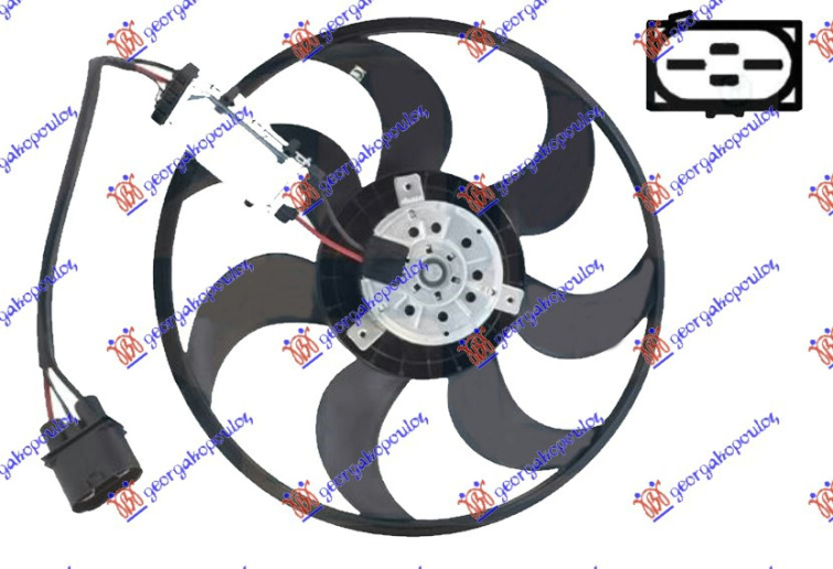 VENTILATOR (MOTOR-VENTILATOR) BENZIN-DIZEL (420 mm) (420 W)