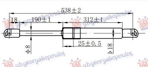 AMORTIZER HAUBE (538L-125N)