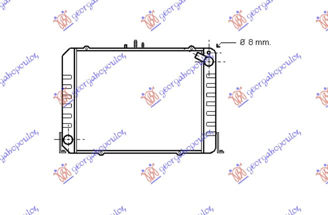 HLADNJAK ZA MOTOR 2.0-2.4 BENZIN (49x40x38)