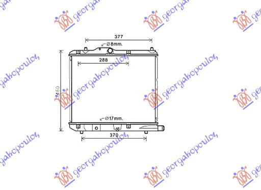 HLADNJAK MOTORA 1.3CDTi (37.5x47.5x2.6)Z13DTJ/D13A