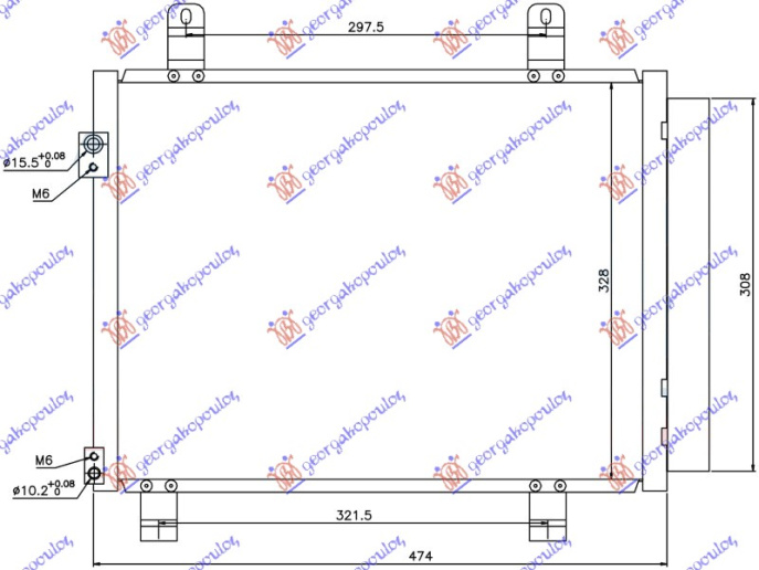 HLADNJAK KLIME 1.3 CDTi DIZEL (420x330x16)