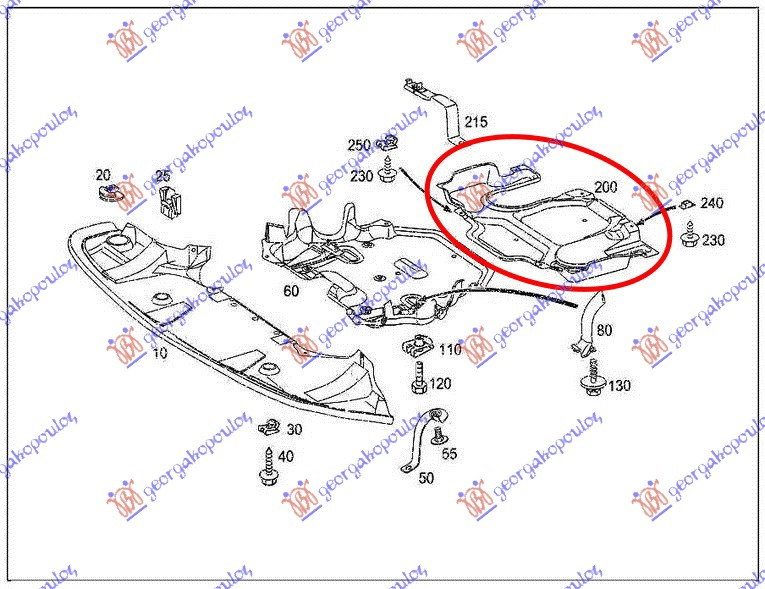 zaštita motora  plastična (GEARBOX) (dizel)