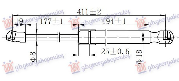 AMORTIZER HAUBE (410L-390N)