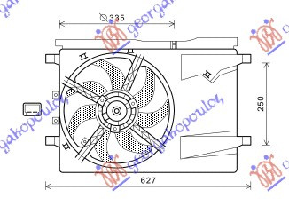 VENTILATOR KOMPLETAN (PLIN)-AC (MAHLE BEHR PREMIUM LINIJA)