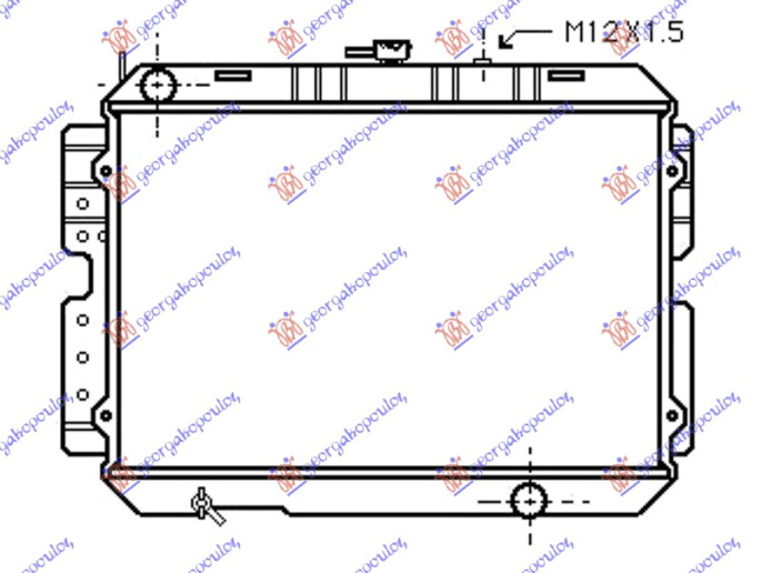 HLADNJAK ZA MOTOR 2.2 DIESEL (40x56.5x3.2)