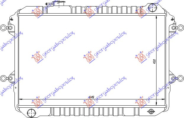 HLADNJAK ZA MOTOR 2.6 BENZIN (40x64.5x30)