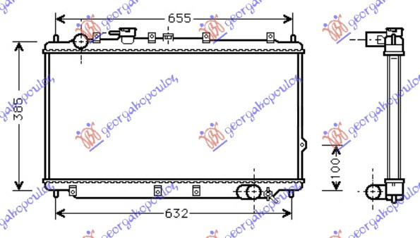 HLADNJAK ZA BENZINSKI MOTOR (34.5x70)